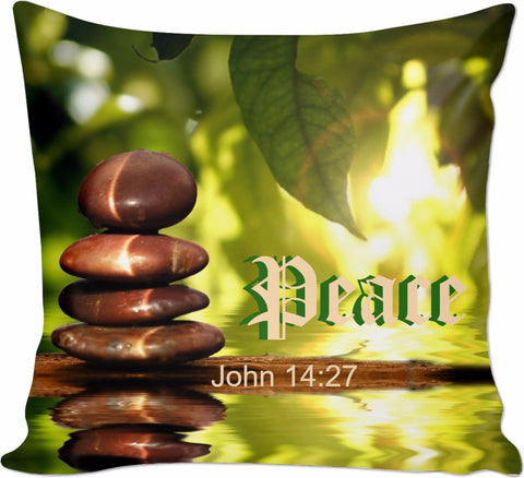 Peace Unto You Couch Pillow